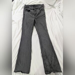 Tall Bootcut Mid-Risw Gray Jeans